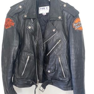 Vintage Leather Moto Jacket